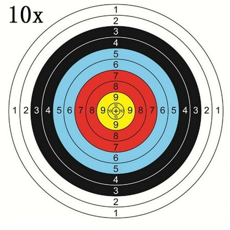 40*40cm Archery Target Faces Suitable For Bows /& Crossbows Heavy Gauge 10pcs